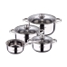 Batería de Cocina San Ignacio Cassel SG8172 Plateado Acero Inoxidable