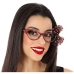 Gafas Rojo Lazo Brillantes