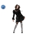 Costume per Adulti Nero Donna gotica (1 Pezzi)