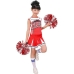 Maskeraadi kostüüm lastele Cheerleader Punane 150 cm (Renoveeritud B)