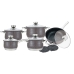 Batería de Cocina Royalty Line 1232 Negro Acero 12 Piezas