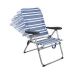 Cadeira de Praia Color Baby 61 x 63 x  93 cm Branco Azul Marinho