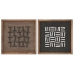 Tavla Home ESPRIT Modern 40,2 x 4 x 40,2 cm (2 antal)