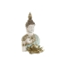 Koristehahmo Home ESPRIT Turkoosi Kullattu Buddha Itämainen 12 x 12 x 22 cm