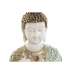 Koristehahmo Home ESPRIT Turkoosi Kullattu Buddha Itämainen 12 x 12 x 22 cm