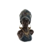 Figura Decorativa Home ESPRIT Azul Negro Dorado Africana 15 x 11 x 25 cm