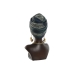 Figura Decorativa Home ESPRIT Azul Negro Dorado Africana 15 x 11 x 25 cm