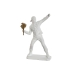 Figura Decorativa Home ESPRIT Branco Dourado 23 x 12 x 40 cm