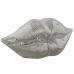 Figura Decorativa Home ESPRIT Plateado Labios 33 x 11 x 14 cm