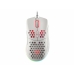 Mouse with Cable and Optical Sensor Genesis Krypton 555 White 8000 dpi (1 Unit)