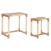 Jeu de 2 tables Home ESPRIT Naturel Corde Sapin 58 x 38 x 60 cm