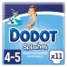 Ühekordsed mähkmed Dodot Splashers 4-5 9-15 kg (11 Ühikut)