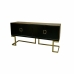 Credenza DKD Home Decor Nero Metallo Pioppo (180 x 50 x 90 cm)