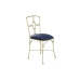 Cadeira de Sala de Jantar DKD Home Decor Azul Dourado 45 x 42 x 88,5 cm