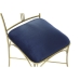 Cadeira de Sala de Jantar DKD Home Decor Azul Dourado 45 x 42 x 88,5 cm