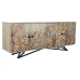 Sidebord DKD Home Decor Naturell Grå Metall Treverk av mangotre (177 x 45 x 74 cm)