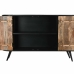 Buffet DKD Home Decor Marron Noir Métal Bois de manguier (145 x 40 x 90 cm)