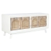 Móvel de TV Home ESPRIT Branco Natural Abeto Madeira MDF 156 x 40 x 64 cm