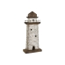 Figura Decorativa Home ESPRIT Blanco Natural Faro Acabado envejecido 22,5 x 11 x 51 cm