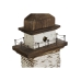 Figura Decorativa Home ESPRIT Blanco Natural Faro Acabado envejecido 22,5 x 11 x 51 cm