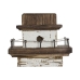 Figura Decorativa Home ESPRIT Branco Natural Farol Acabamento envelhecido 22,5 x 11 x 51 cm