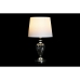 Bureaulamp Home ESPRIT Wit Grijs Metaal Kristal 20 x 20 x 37 cm (2 Stuks)