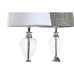 Lampe de bureau Home ESPRIT Blanc Gris Métal Verre 20 x 20 x 37 cm (2 Unités)