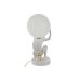 Galda lampa Home ESPRIT Balts Bronza Sveķi Plastmasa 220 V 14 x 14 x 32 cm