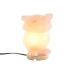 Bordlampe DKD Home Decor Pink Salt Akacie 15 W 220 V 14 x 14 x 18 cm