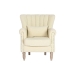 Fauteuil Home ESPRIT Blanc Naturel Bois d'hévéa 73 X 65 X 87 cm