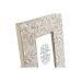 Fotoramme DKD Home Decor Hvit Naturell Krystall Treverk av mangotre Indianer 20 x 1,3 x 25 cm