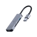 USB rozbočovač GEMBIRD 4-port USB hub 1 x USB 3.1 + 3 x USB 2.0 Stříbřitý