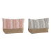 Neceser de Viaje Home ESPRIT Gris Coral 25 x 7 x 15 cm (2 Unidades)