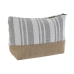 Neceser de Viaje Home ESPRIT Gris Coral 25 x 7 x 15 cm (2 Unidades)