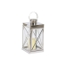 Svjetiljka Home ESPRIT Stříbřitý Sklo Ocel Chromovaný 22 x 20 x 50 cm (4 Kusy)