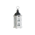 Lantern DKD Home Decor Aged finish White Dark grey Wood Crystal 19 x 17 x 39 cm