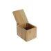 Saltbøsse med Lokk DKD Home Decor Naturell Bambus 10 x 13 x 10 cm