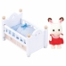 Actiefiguren Sylvanian Families Baby Rabbit Chocolate Bed