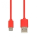 Cable USB A a USB C Ibox IKUMTCR Rojo 1 m