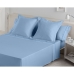 Conjunto de Lençóis Alexandra House Living Azul Celeste Casal 3 Peças