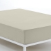 Lenzuolo con angoli aderenti Alexandra House Living Beige 180 x 190/200 cm