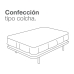 Cubre canapé Alexandra House Living Blanco Cama de 160