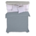 Housse de Couette Alexandra House Living Acier Gris acier 150 x 220 cm