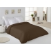 Housse de Couette Alexandra House Living Marron Chocolat 260 x 240 cm