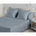 Juego de Sábanas Alexandra House Living Acero Gris Acero Cama de 135/140 3 Piezas