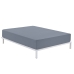 Fitted bottom sheet Alexandra House Living Steel Grey 135 x 210 cm