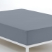 Lenzuolo con angoli aderenti Alexandra House Living Grigio Acciaio 135 x 210 cm