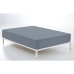 Lenzuolo con angoli aderenti Alexandra House Living Grigio Acciaio 135 x 210 cm