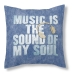 Poťah na vankúš Alexandra House Living Music is the sound of my soul 50 x 50 cm