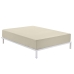 Fitted bottom sheet Alexandra House Living Beige 150 x 200 cm